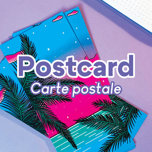 art print and postcard category