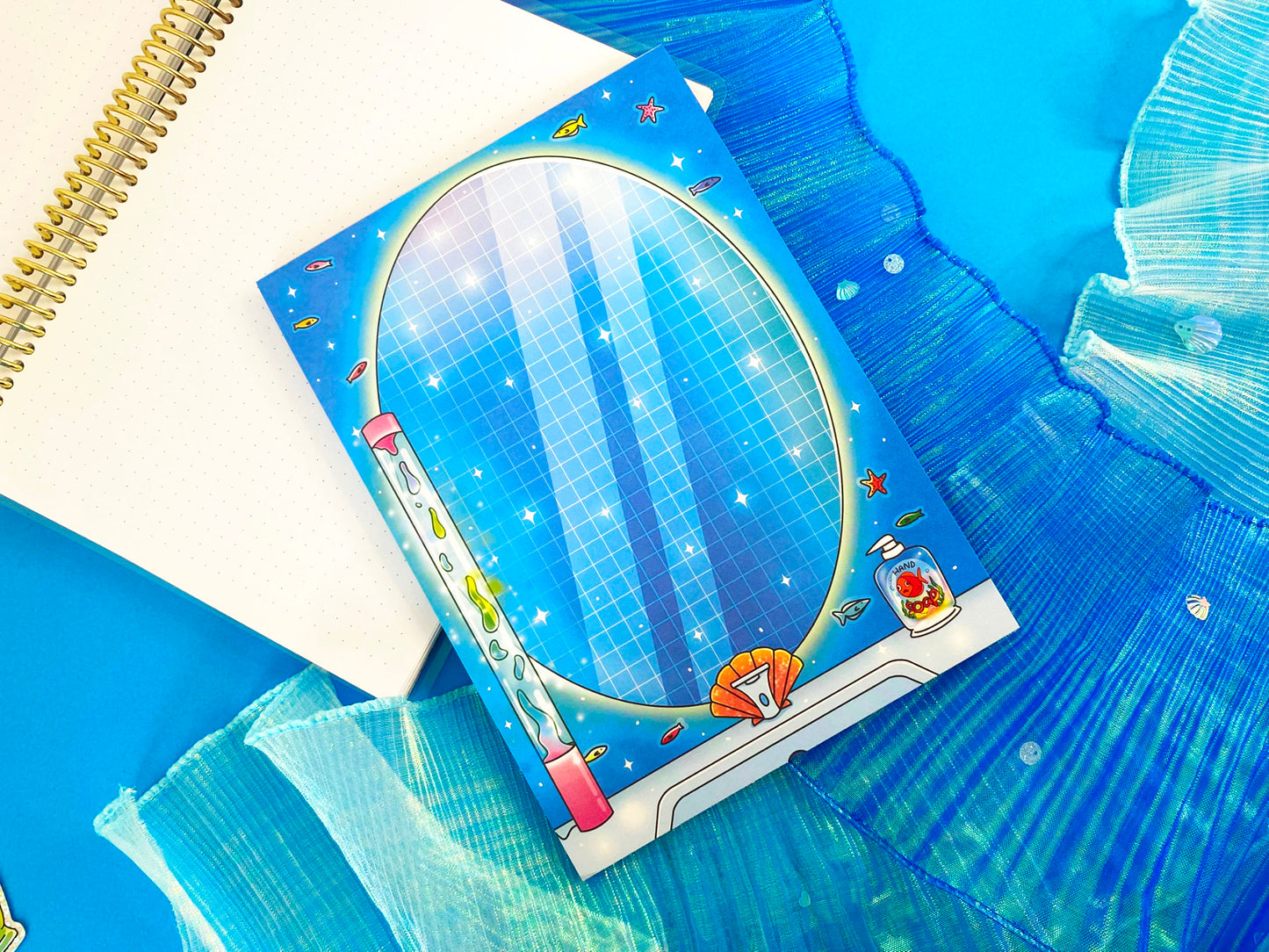 Nostalgic Fish A5 Notepad – Under the sea bathroom