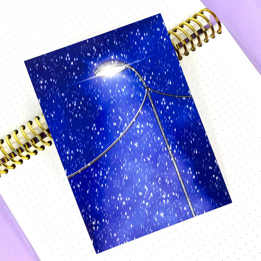 Before Christmas A6 Glossy Poscard | Winter Night in the street