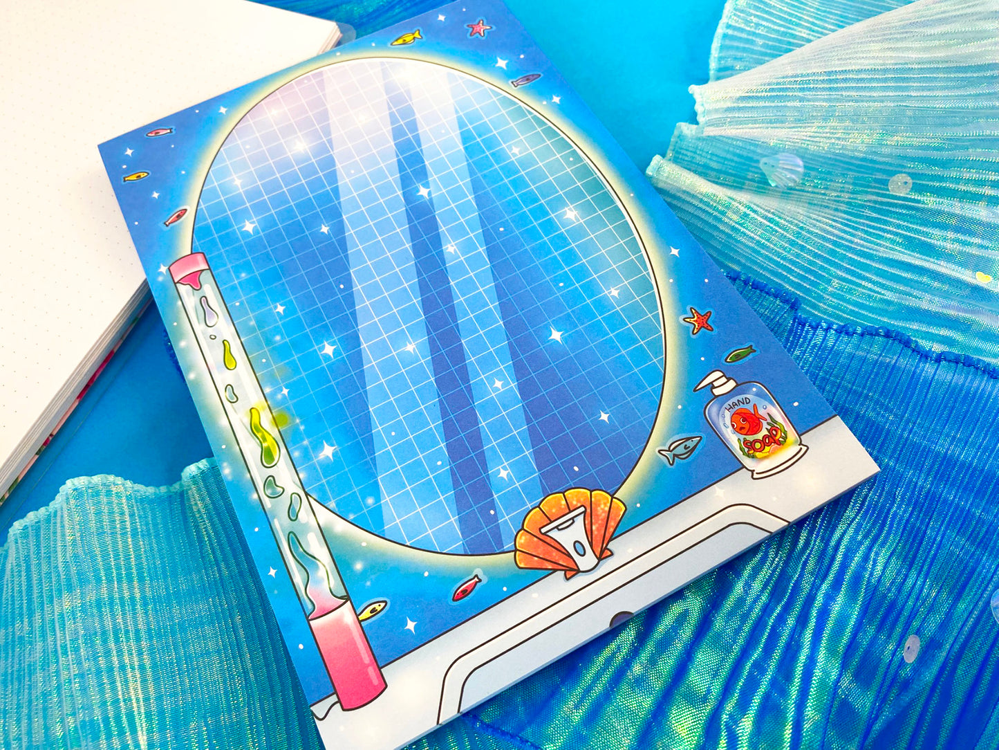 Nostalgic Fish A5 Notepad – Under the sea bathroom