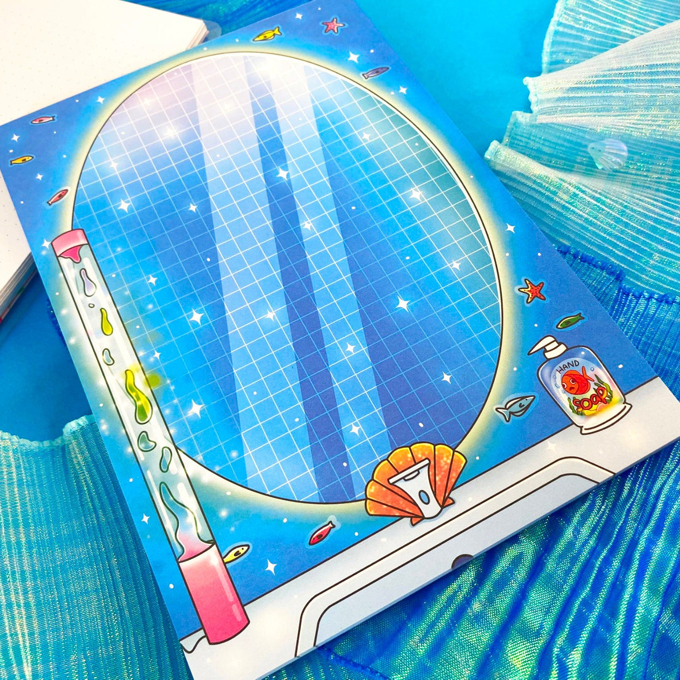Nostalgic Fish A5 Notepad – Under the sea bathroom