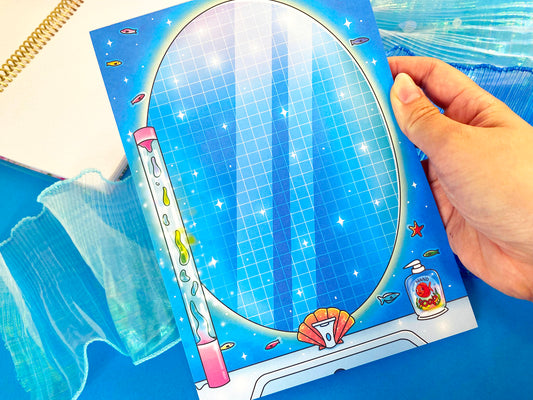 Nostalgic Fish A5 Notepad – Under the sea bathroom