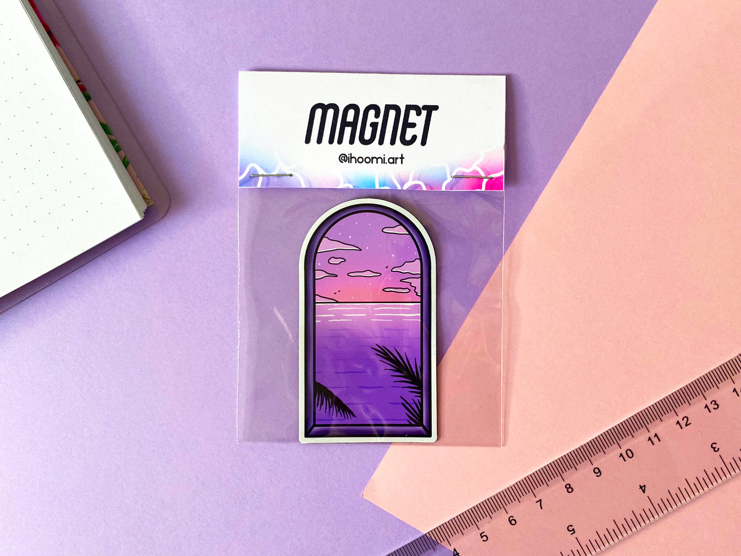 Magnet Vaporwave - Ocean View Window