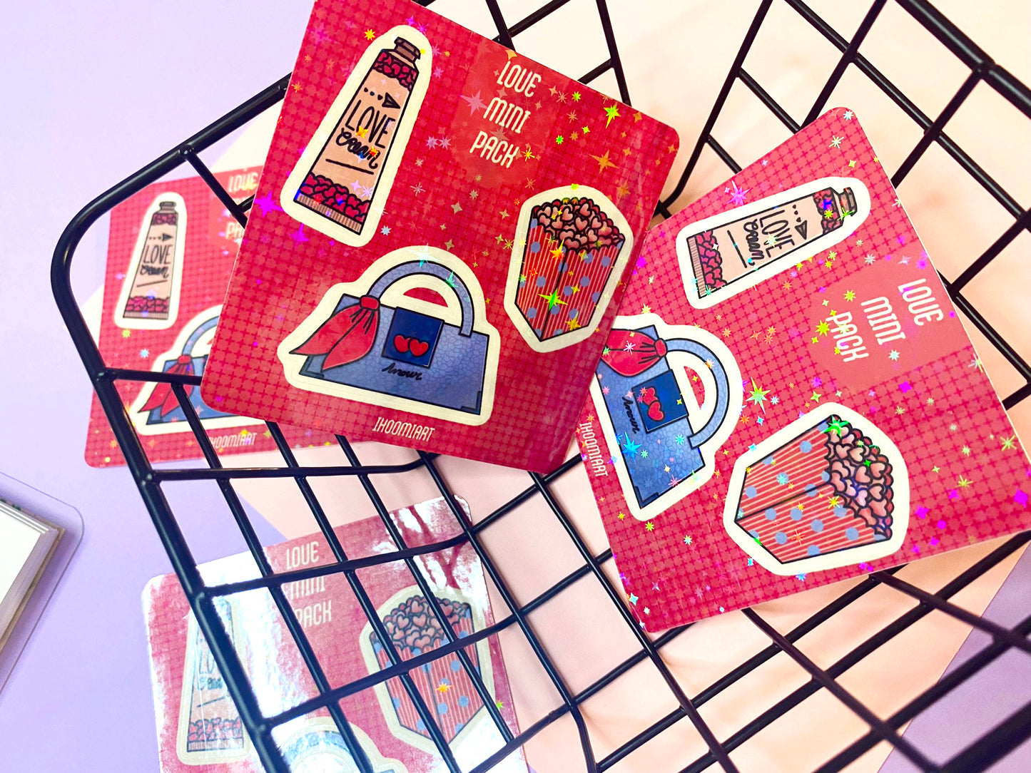 Mini Sheet of stickers - Love Pack