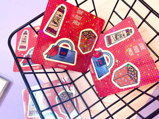 Mini Sheet of stickers - Love Pack