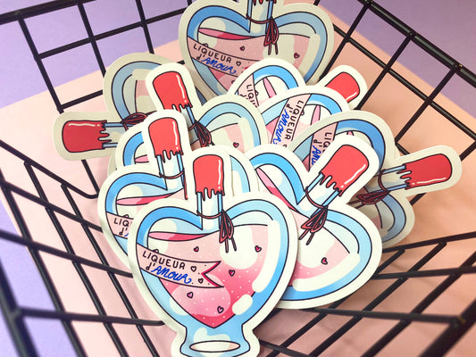 Waterproof Sticker "Liqueur of love"