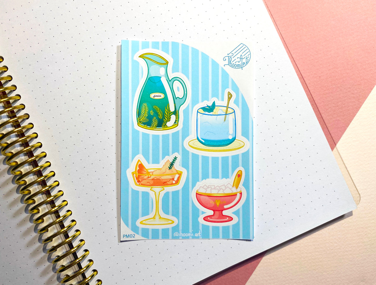 Mini sticker sheet | Cocktail Collection n°2