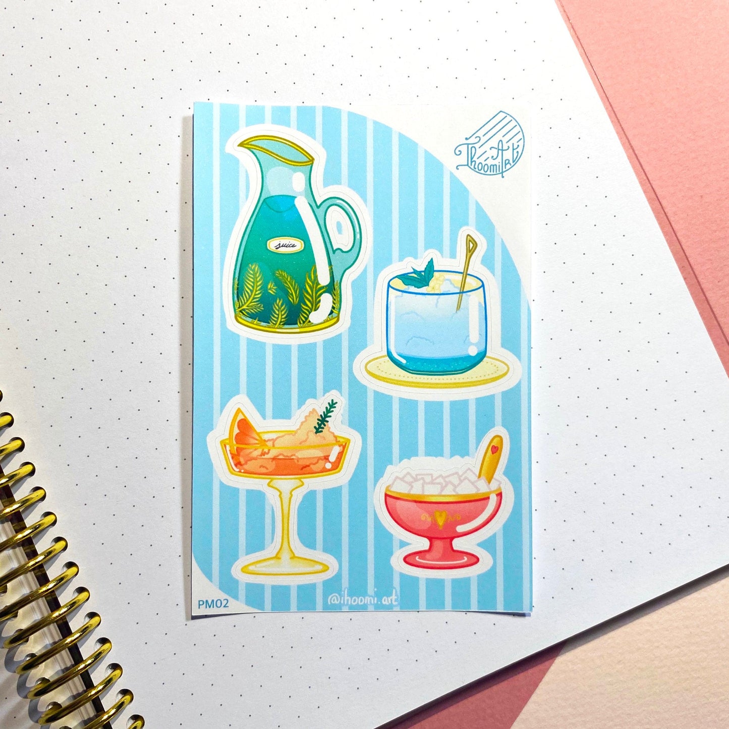 Mini sticker sheet | Cocktail Collection n°2