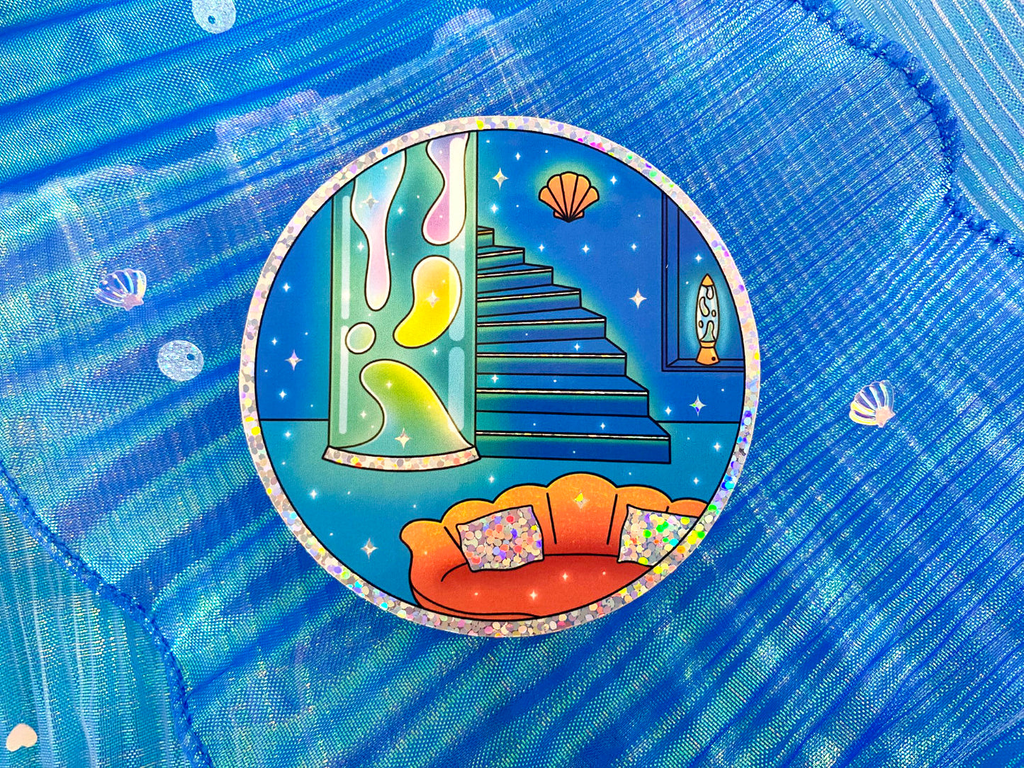 Nostalgic Fish Sticker holographique - Under the Sea Penthouse
