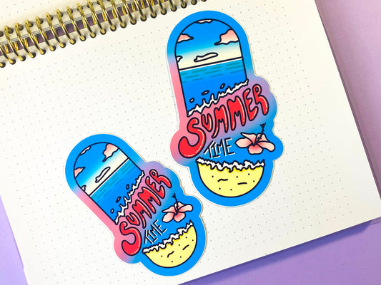 Sticker Waterproof "Summer Time"