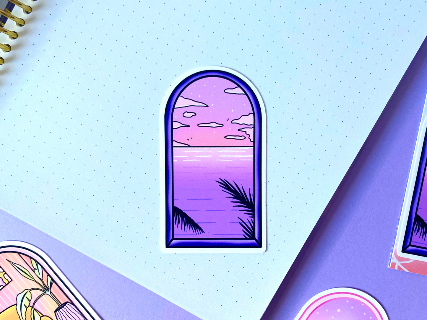 Stickers Waterproof - Vue par la fenêtre | Pack 3 Stickers