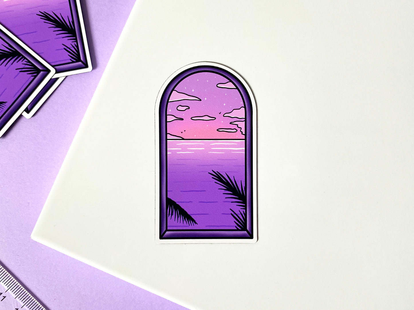 Magnet Vaporwave - Ocean View Window