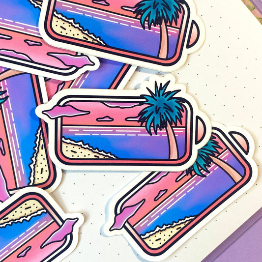 Sticker Watterproof "Recharge the batteries"