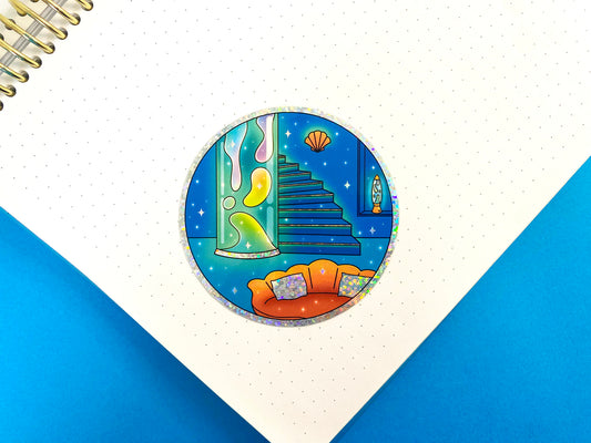 Nostalgic Fish Holographic Glitters Sticker - Under the Sea Penthouse