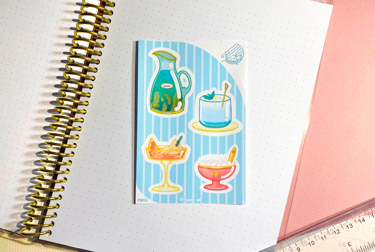 Mini sticker sheet | Cocktail Collection n°2