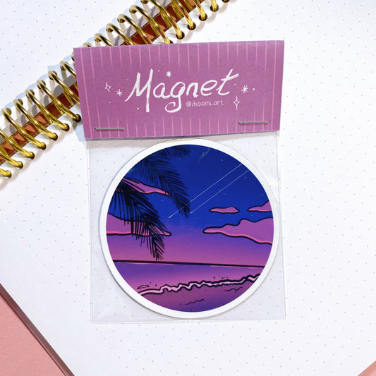 Magnet Vaporwave "Stroll by the sea"