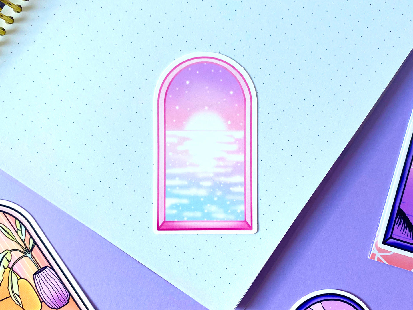 Stickers Waterproof - Vue par la fenêtre | Pack 3 Stickers