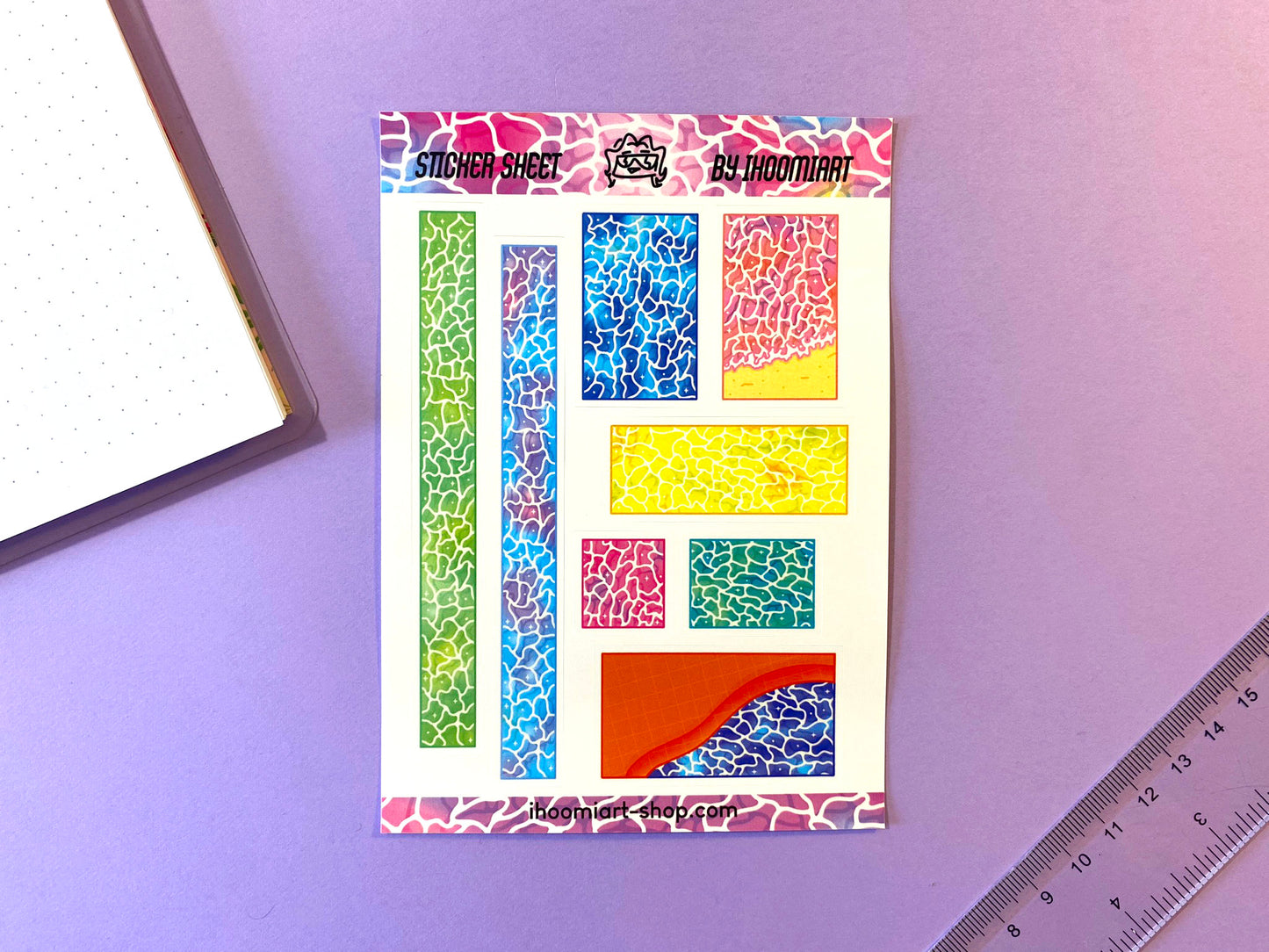 Sticker Sheet | Colorful water