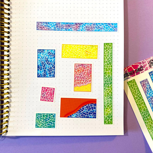 Sticker Sheet | Colorful water