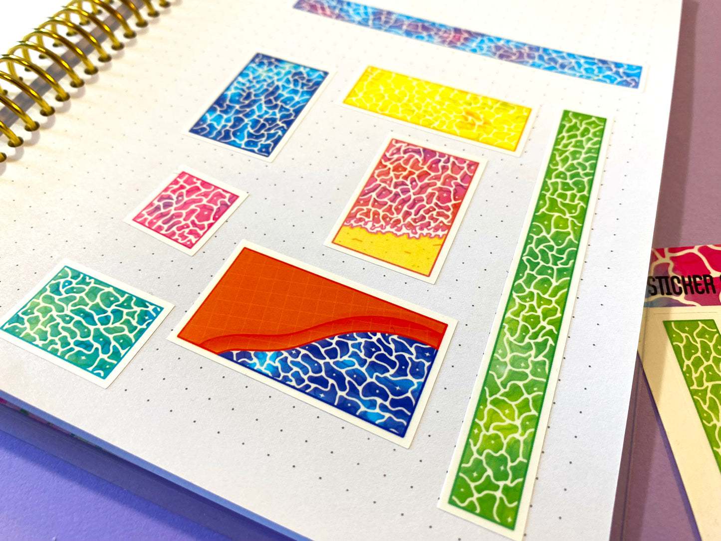 Sticker Sheet | Colorful water