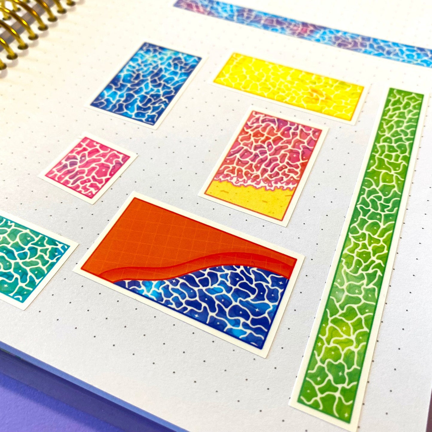 Sticker Sheet | Colorful water