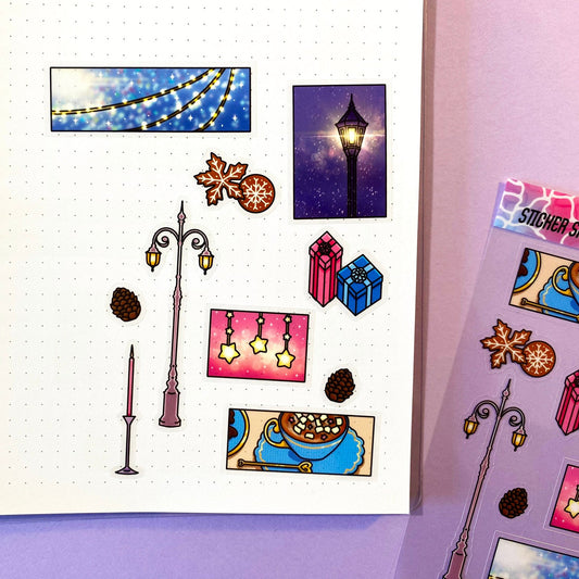 Clear Sticker Sheet | Winter and christmas memories