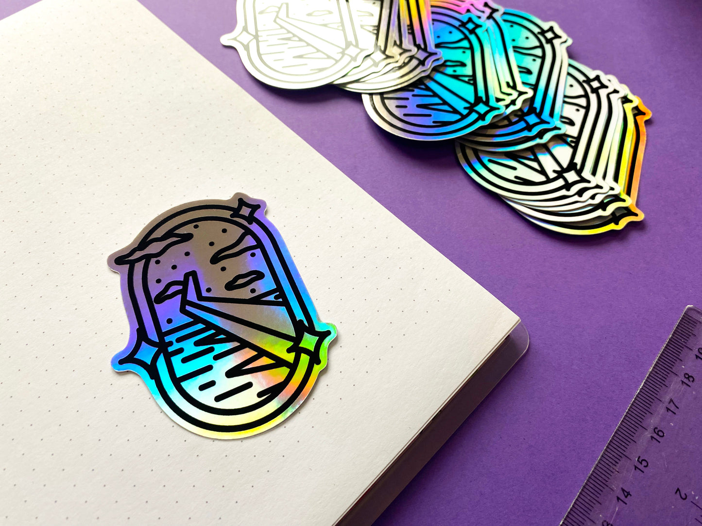 Holographic Waterproof Sticker - "Dreamy Fly"