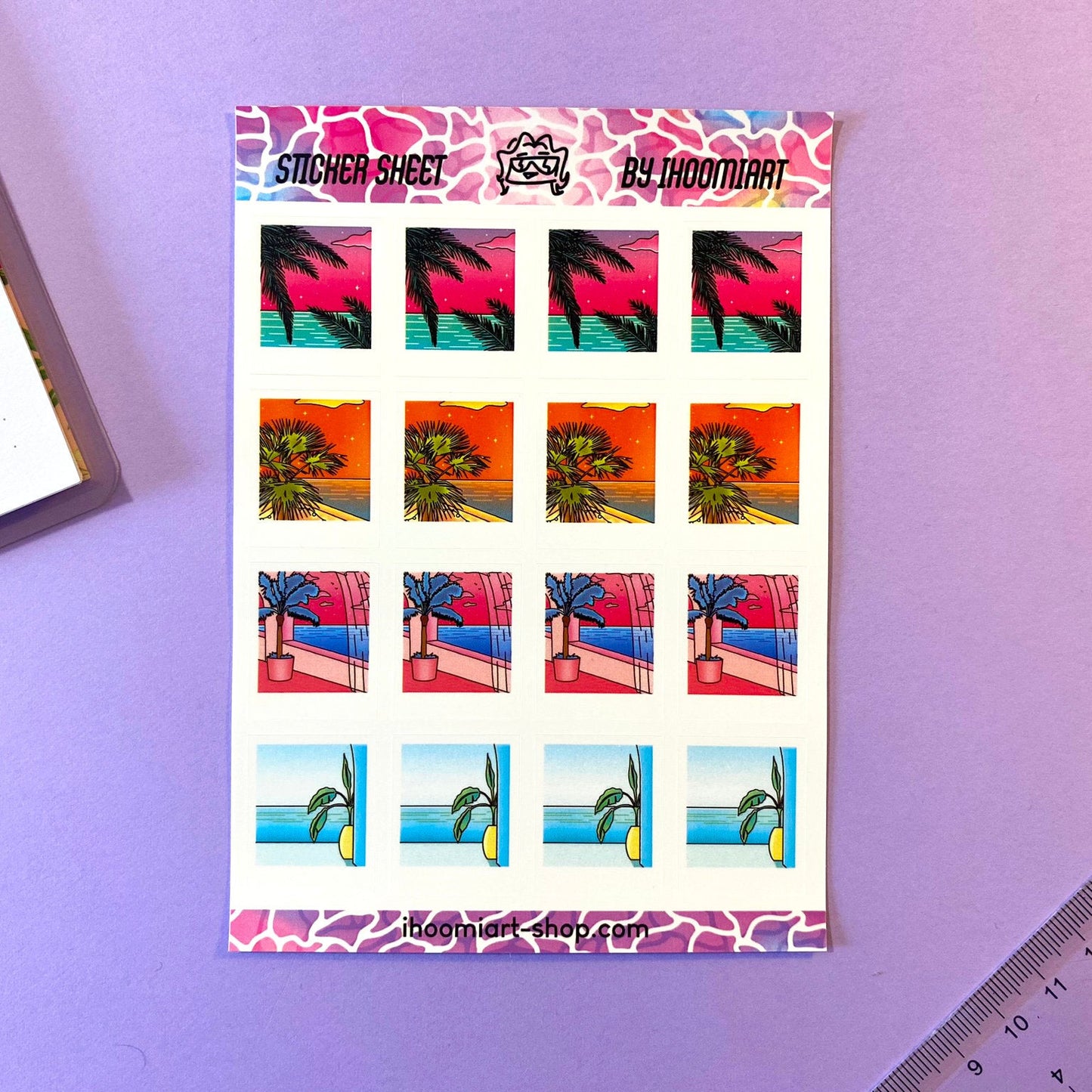 Sticker Sheet | Polaroid Landscape