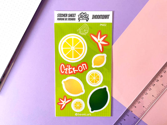 Sticker sheet | Lemons