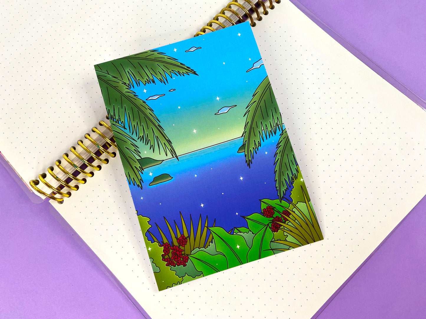Tropical Exploration A6 Postcard/Art Print | Lost in the heights of the jungle