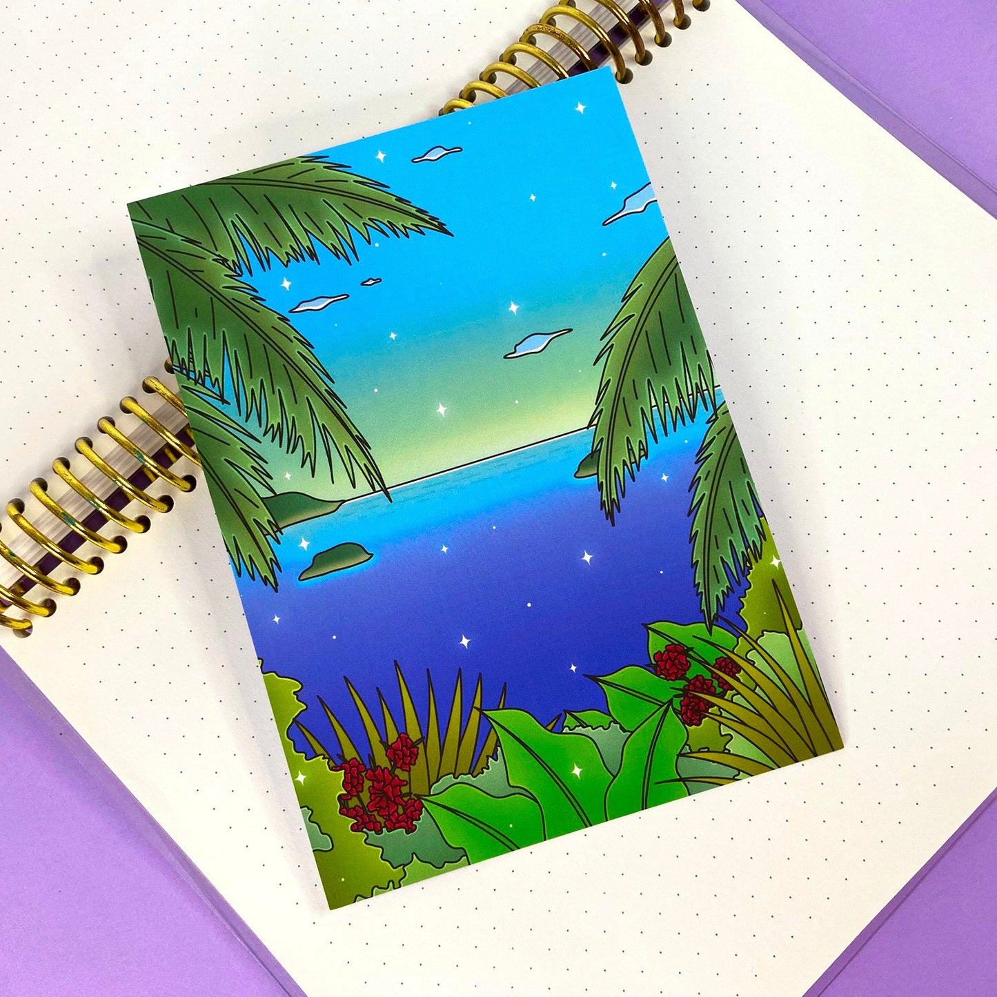 Tropical Exploration A6 Postcard/Art Print | Lost in the heights of the jungle