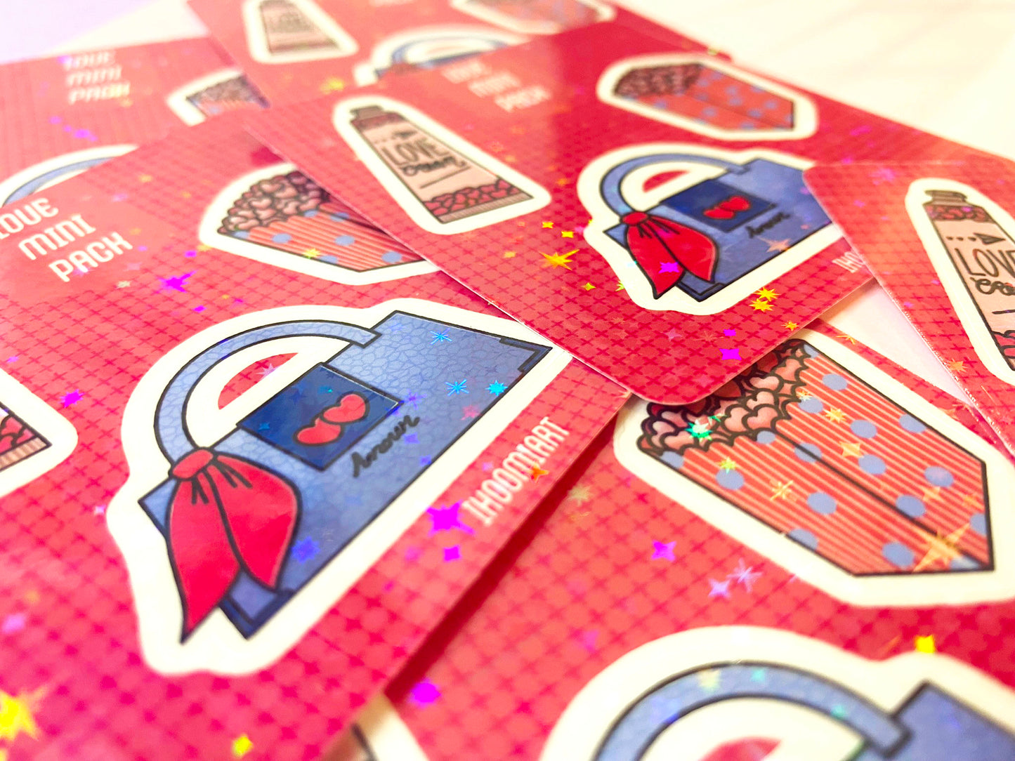 Mini Sheet of stickers - Love Pack