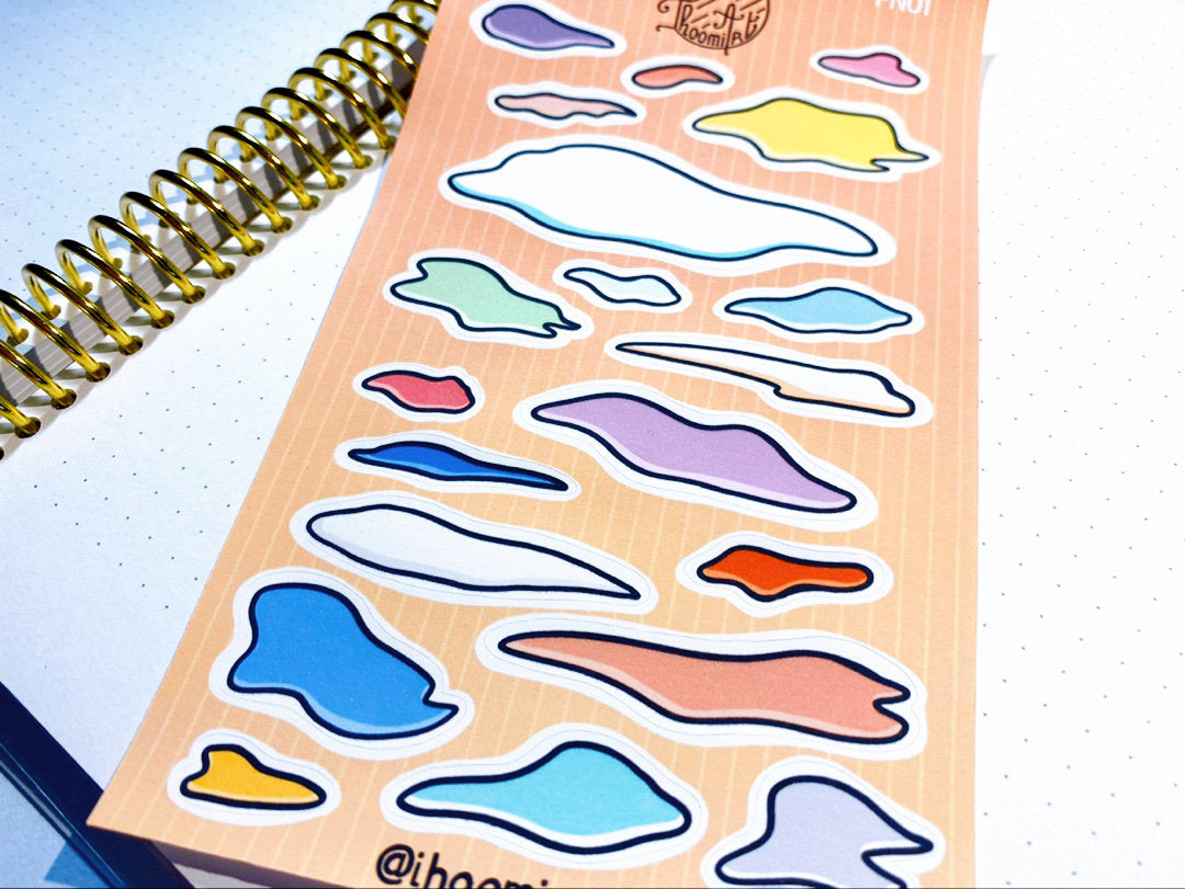 Sticker sheet | Colorful clouds