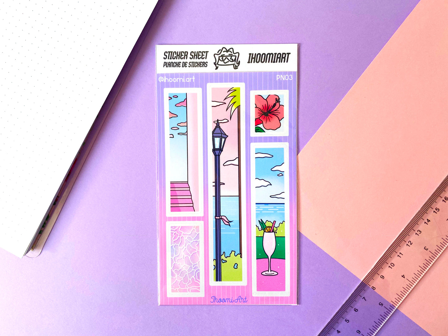 Sticker sheet | Landscape Set | Summer vibes