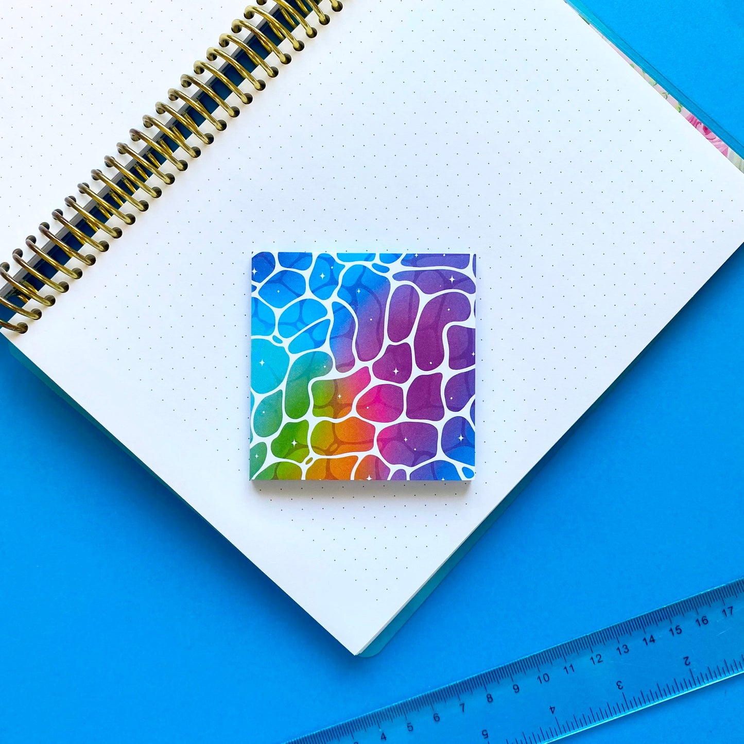 Sticky Notes Nostalgic Fish | Rainbow Digital Water