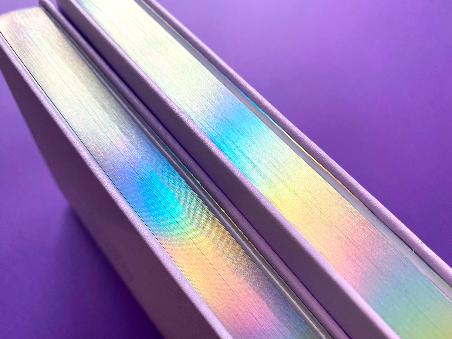 A5 Holographic Notebook – Dreamy Fly | Violet Ocean View Journal