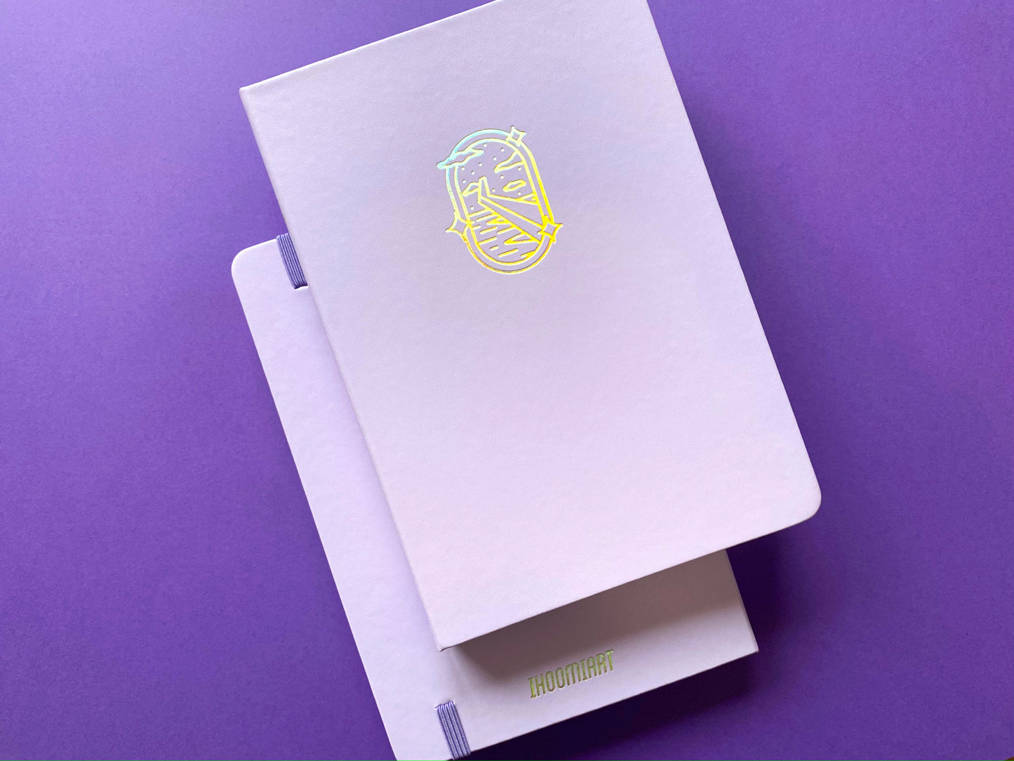 A5 Holographic Notebook – Dreamy Fly | Violet Ocean View Journal