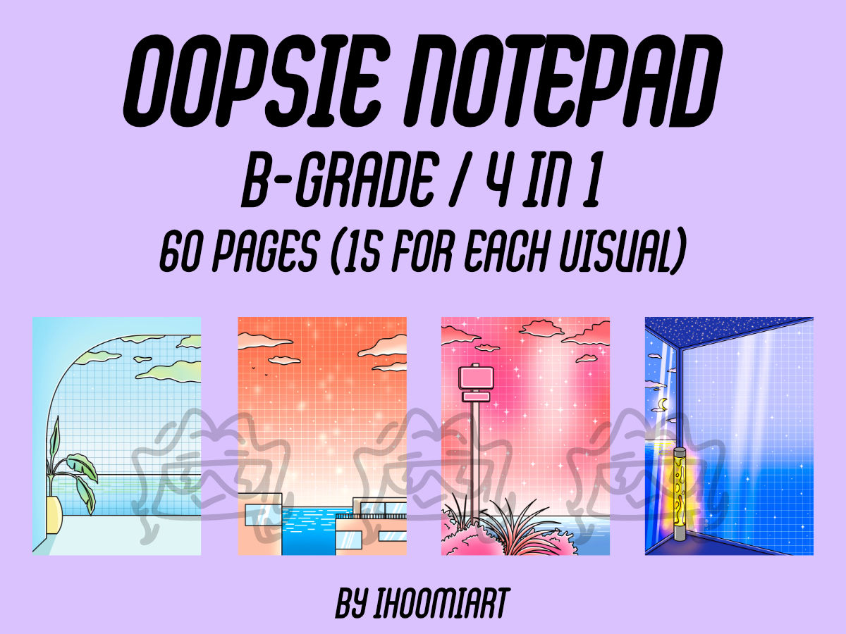 Bloc-notes Oopsie - B-grade - 4 visuel en 1