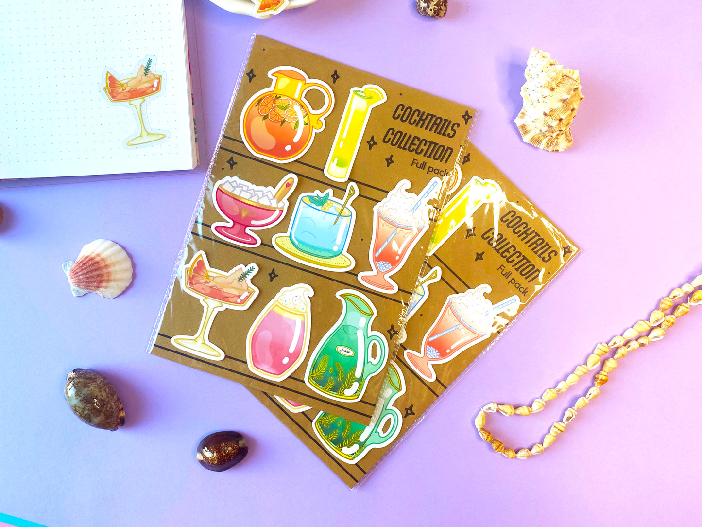 Summer Cocktails Stickers Collection | Pack