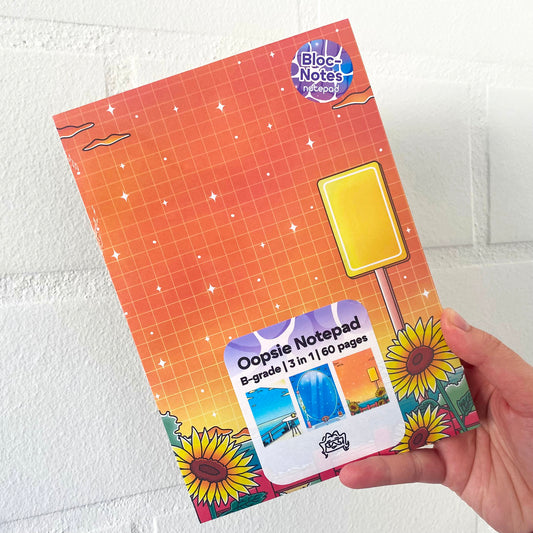 Bloc-notes A5 Oopsie - B-grade - 3 visuel en 1
