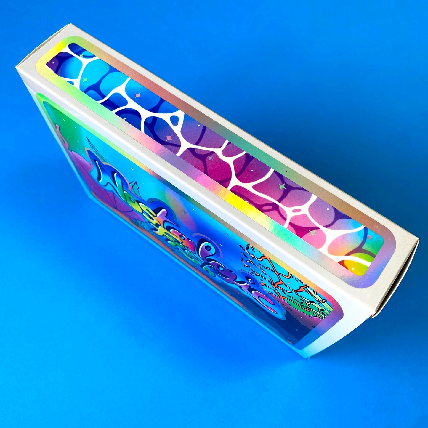 Coffret Cadeau Papeterie Nostalgic Fish – 15 pièces | Stickers Holographiques, Bloc-notes, Frutiger Aero | ihoomiArt