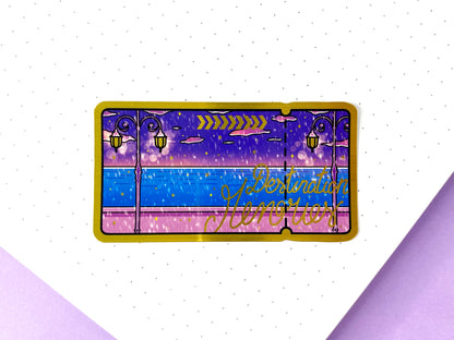 Stickers Doré Before Christmas | Ticket d'or "Destination Memories"