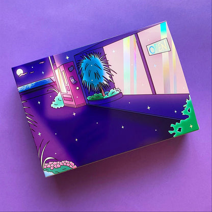 Late Night Stationery Gift Set – 16 pieces | Holographic Stickers, Notebook, Notepad | ihoomiArt