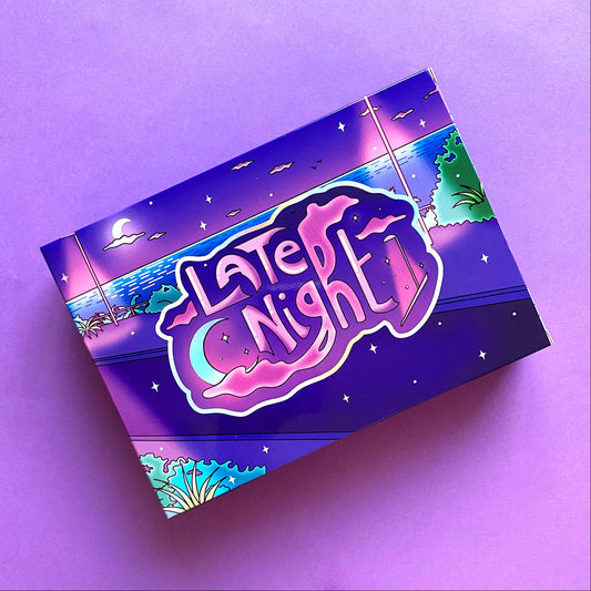 Late Night Stationery Gift Set – 16 pieces | Holographic Stickers, Notebook, Notepad | ihoomiArt