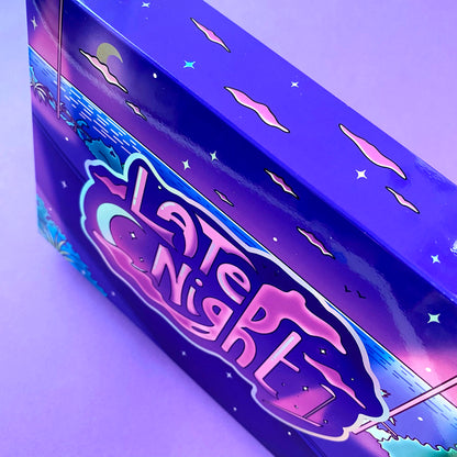 Late Night Stationery Gift Set – 16 pieces | Holographic Stickers, Notebook, Notepad | ihoomiArt