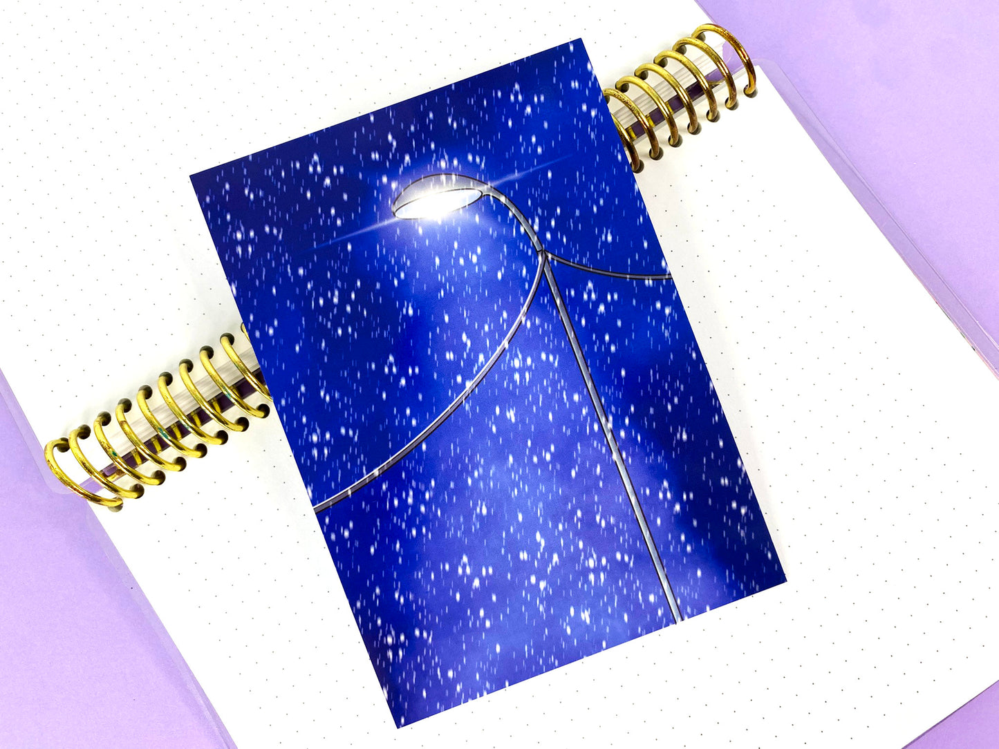 Before Christmas A6 Glossy Poscard | Winter Night in the street