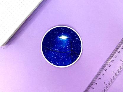 Sticker Rond Before Christmas | Fraiche nuit d'hiver