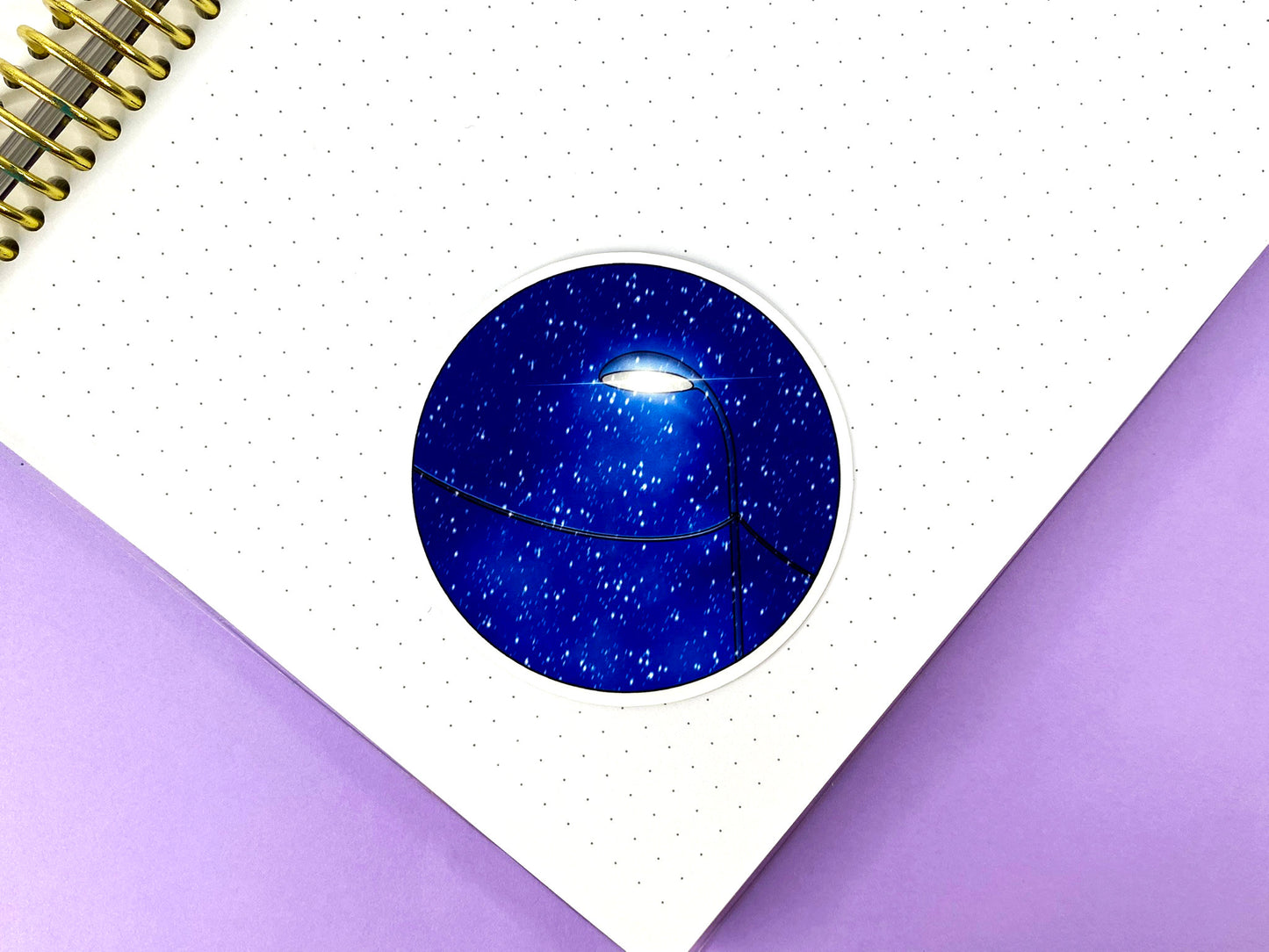 Sticker Rond Before Christmas | Fraiche nuit d'hiver