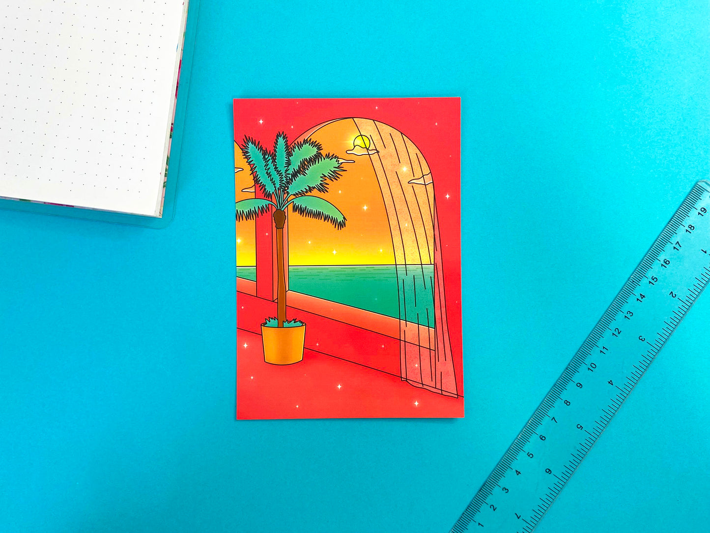 Carte postale / Art Print Hot Summer - Vue de l'océan ensoleillé
