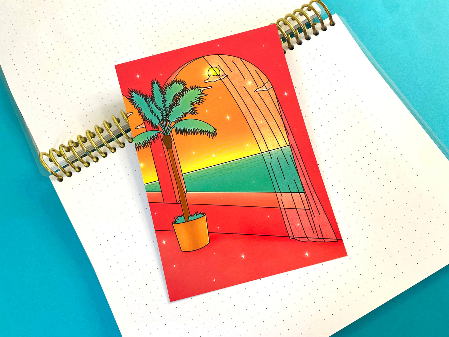 Carte postale / Art Print Hot Summer - Vue de l'océan ensoleillé